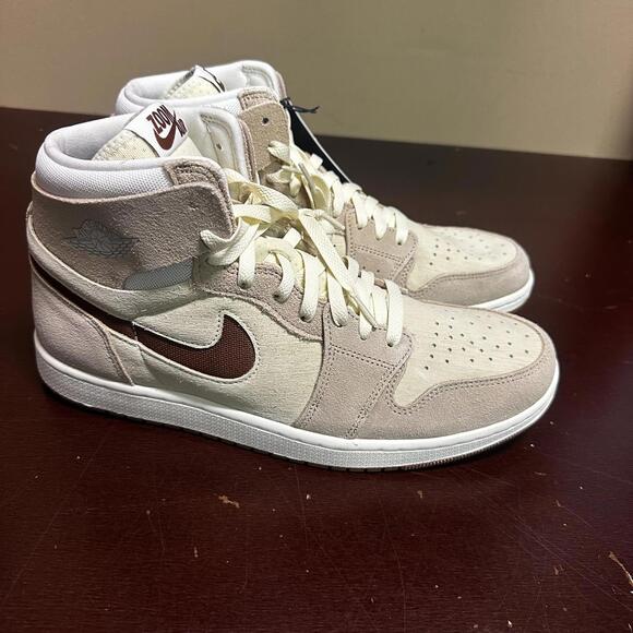 Nike Air Jordan 1 Zoom CMFT 2 Sail Legend Coffee Fossil DV1307-120 Men Sz 11.5